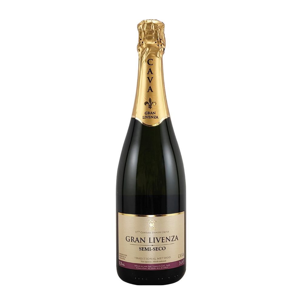 Wino musujące Gran Livenza Cava Semi Seco białe półwytrawne 750 ml