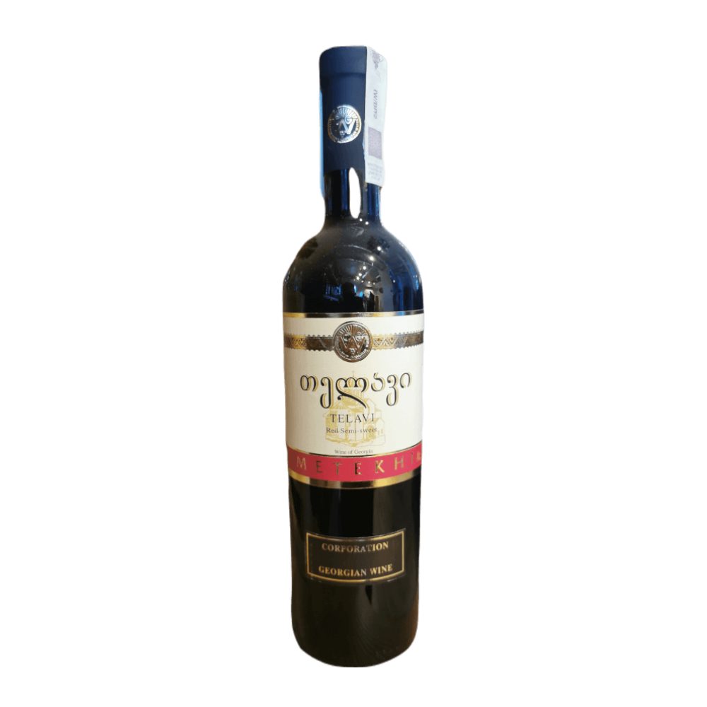 Wino Metekhi Telavi czerwone półsłodkie 750 ml