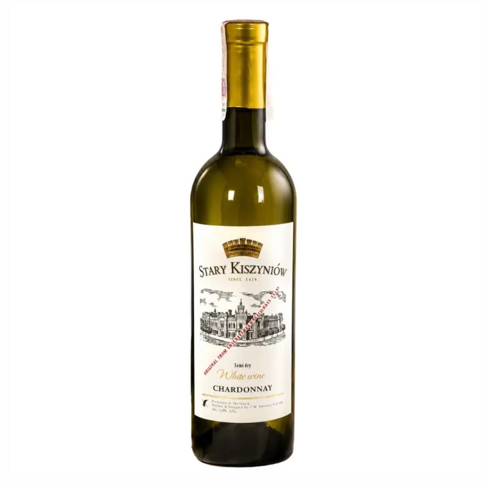Wino Stary Kiszyniów Chardonnay białe wytrawne 750 ml