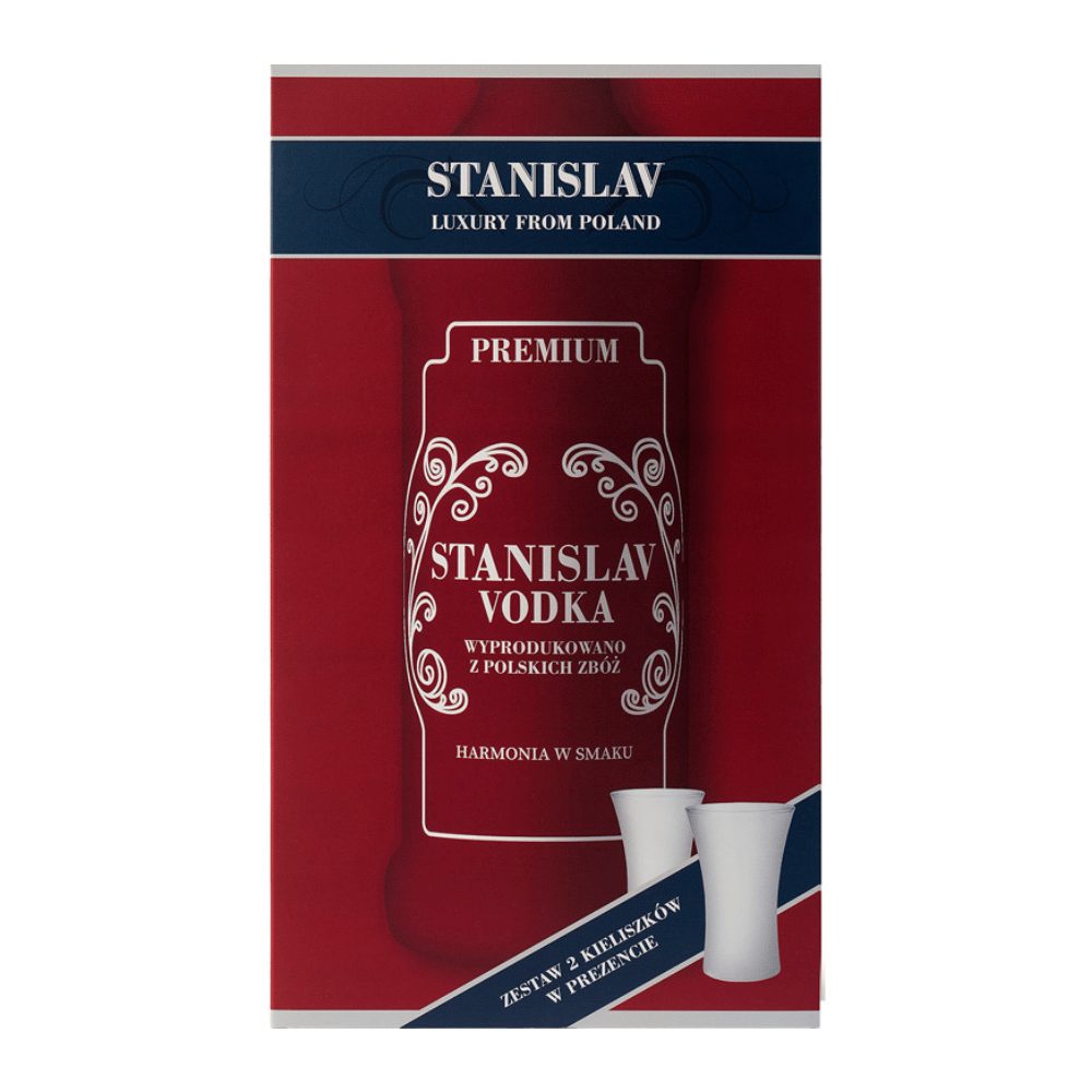 Wódka Stanislav Luxury 40% 700 ml + 2 kieliszki