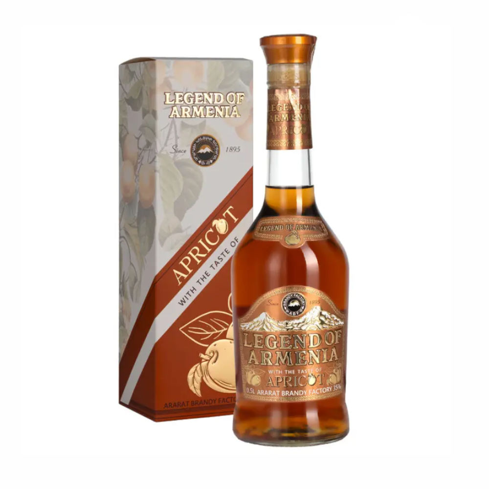 Napój Alkoholowy Legend of Armenia na Bazie Amerykańskiego Brandy o Smaku Moreli 35% 500 ml