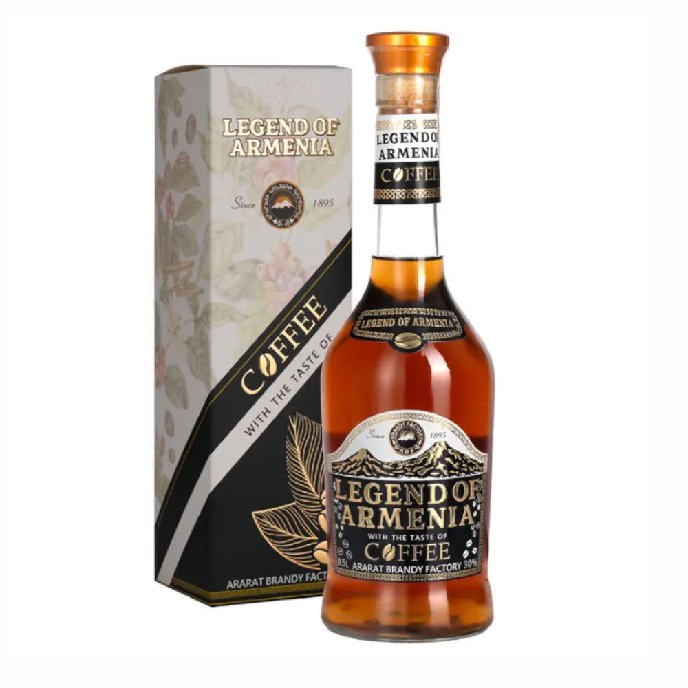 Napój Alkoholowy Legend of Armenia na Bazie Amerykańskiego Brandy o Smaku Kawy 30% 500 ml