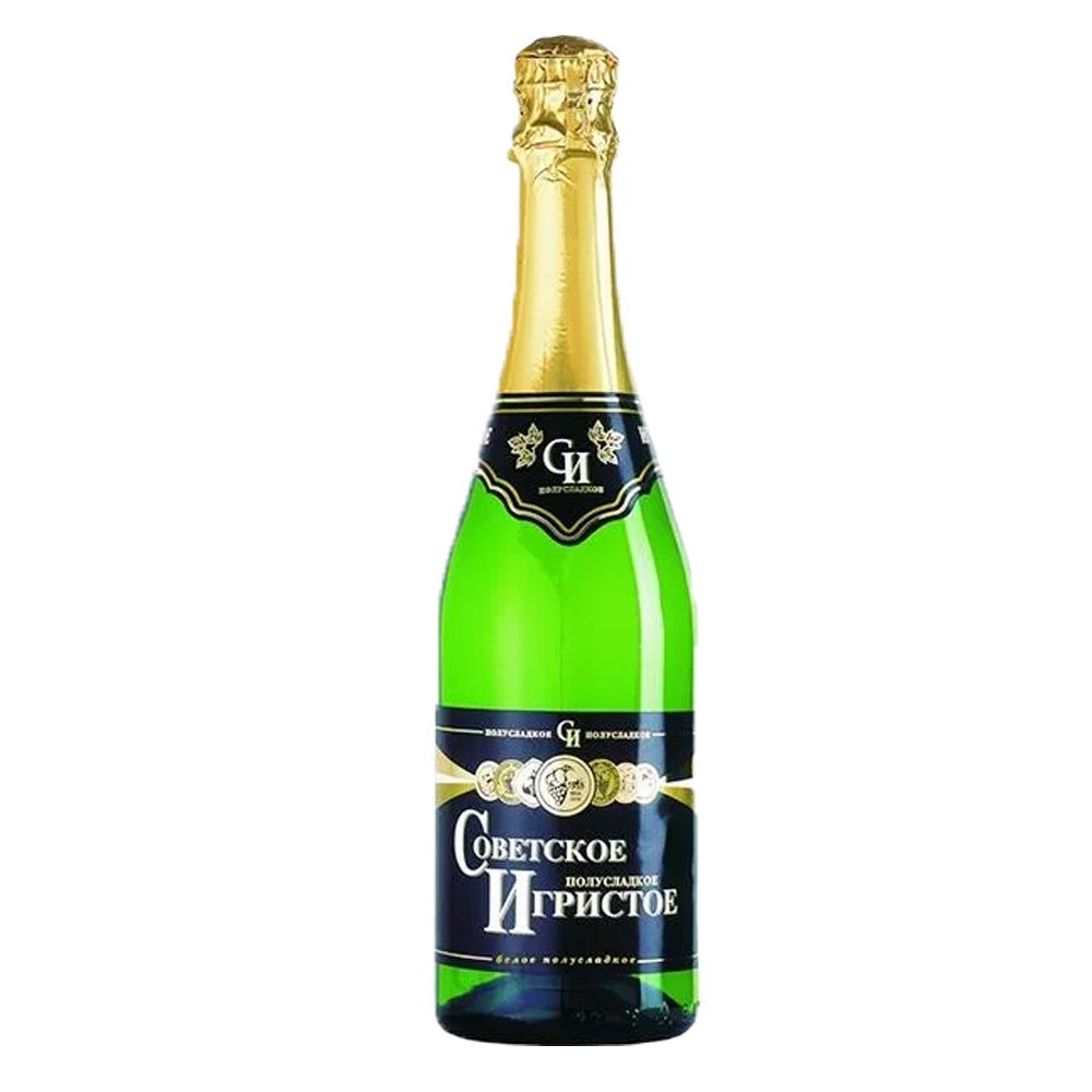 Wino musujące Sowietskoje Igristoje 9,5% białe półsłodkie 700 ml