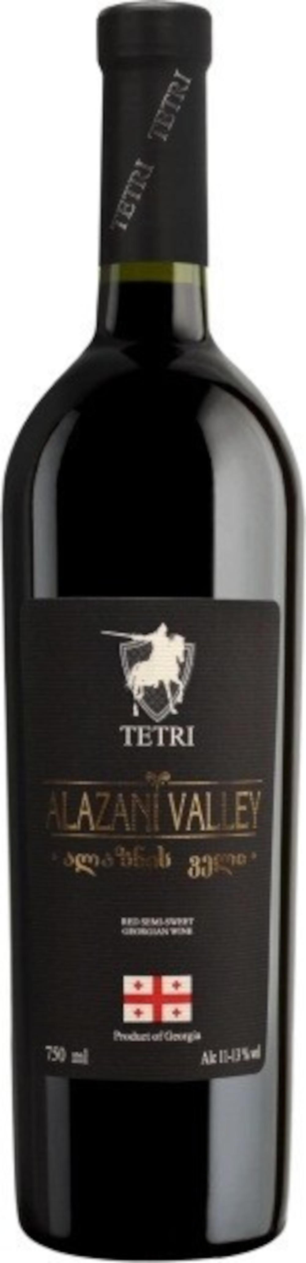 Wino Tetri Alazani Valley 12% czerwone półsłodkie 750 ml