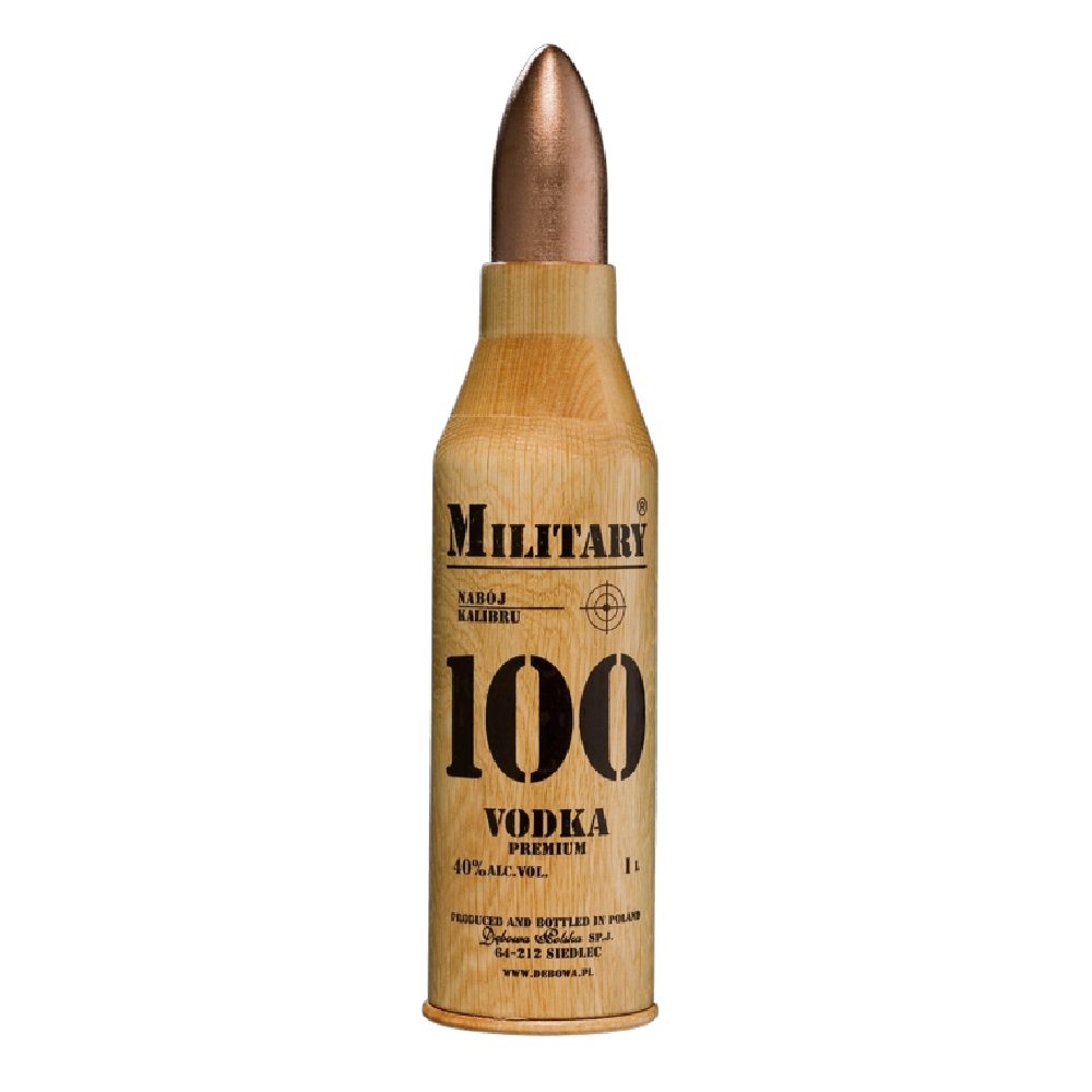 Wódka Dębowa Polska Military Nabój 40% 1000 ml