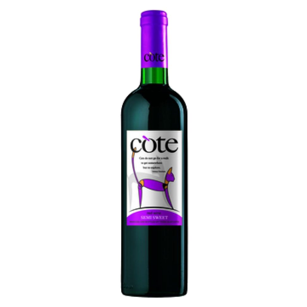 Wino Cote Black Cherry 12% czerwone półsłodkie 750 ml