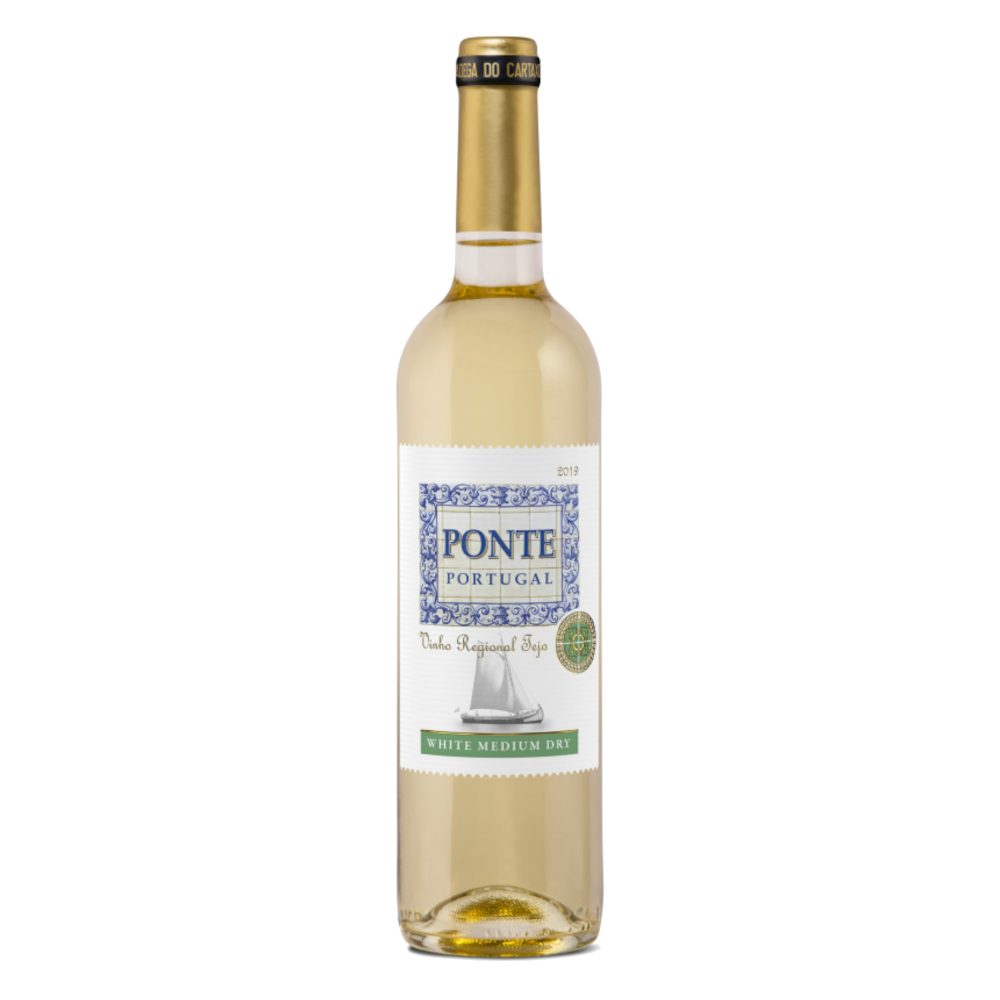 Wino Ponte Portugal Tejo 11,5% białe półwytrawne 750 ml