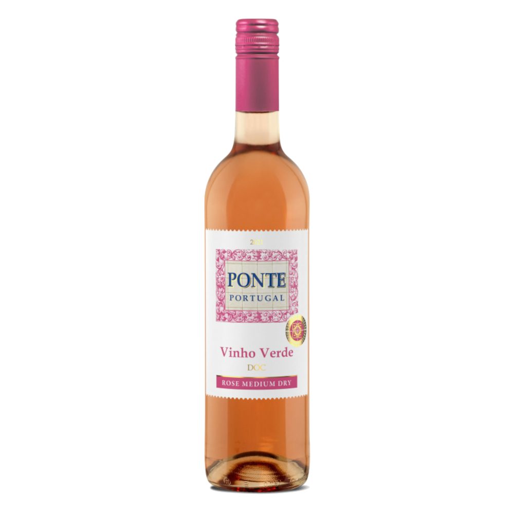 Wino Ponte Portugal Verde 10% różowe półwytrawne 750 ml