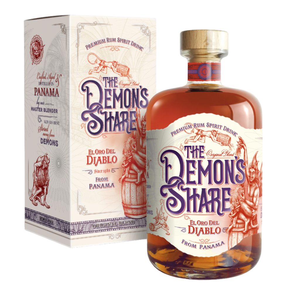 Rum The Demon's Share 3 YO Spiced 40% 700 ml kartonik