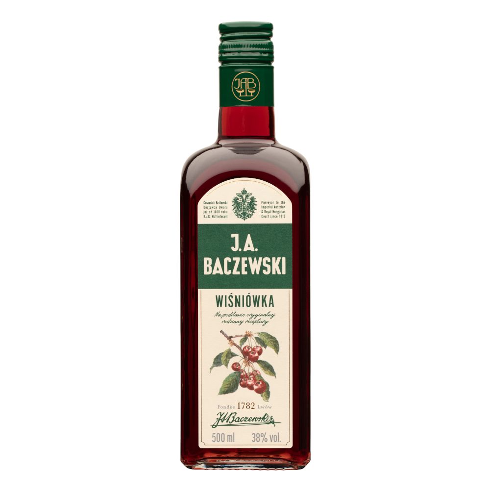 Wódka J.A. Baczewski Wiśniówka 38% 500 ml