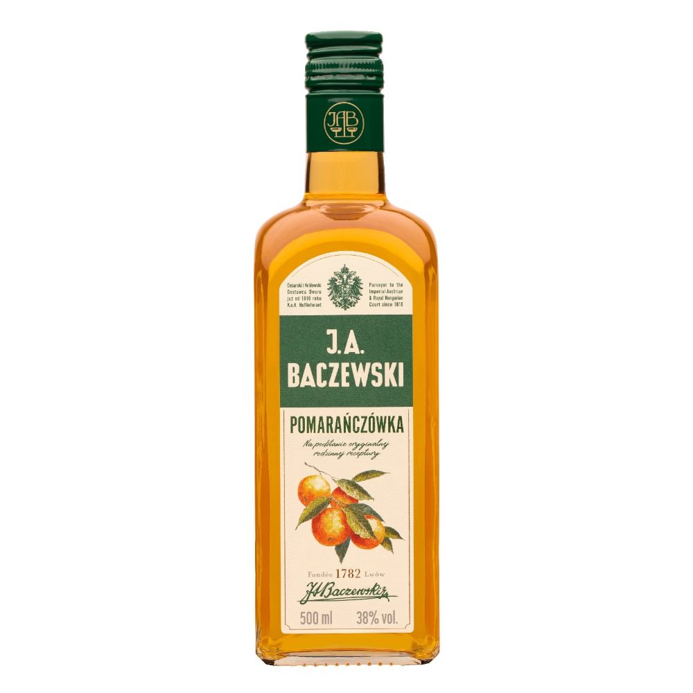 Wódka J.A. Baczewski Pomarańczówka 38% 500 ml