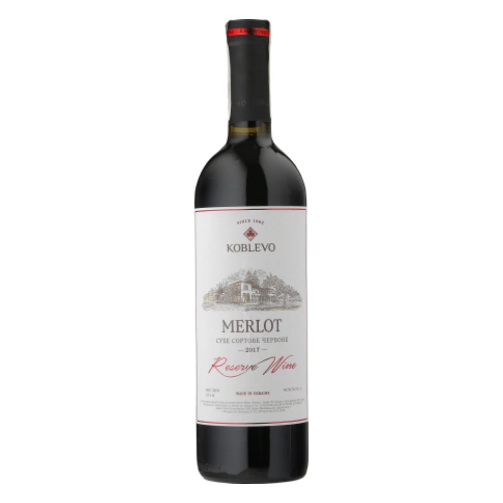 Wino Stołowe Koblevo Merlot 13% czerwone wytrawne 750 ml