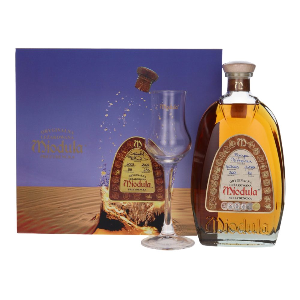 Miód Pitny Miodula Prezydencka by R.Horowitz 40% 500 ml + kieliszek