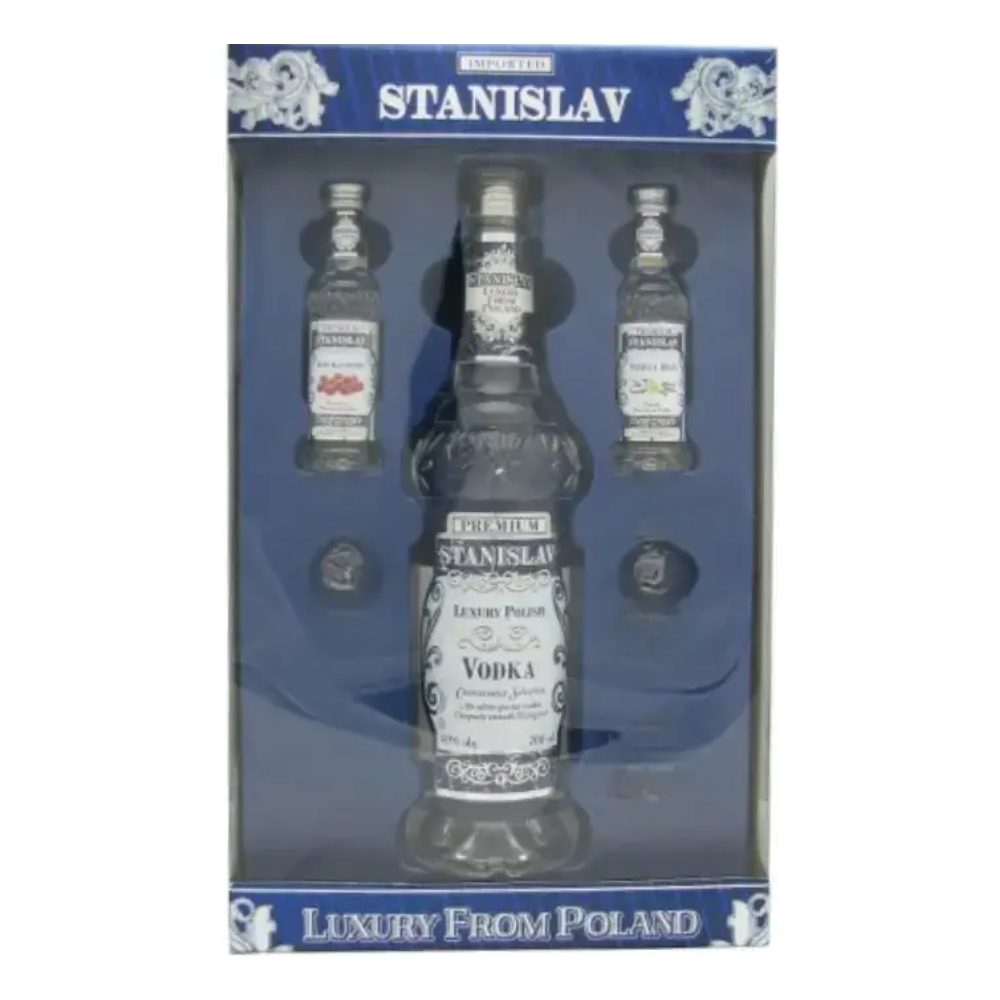 Wódka Stanislav Luxury 40% 700 ml + 2 miniaturki