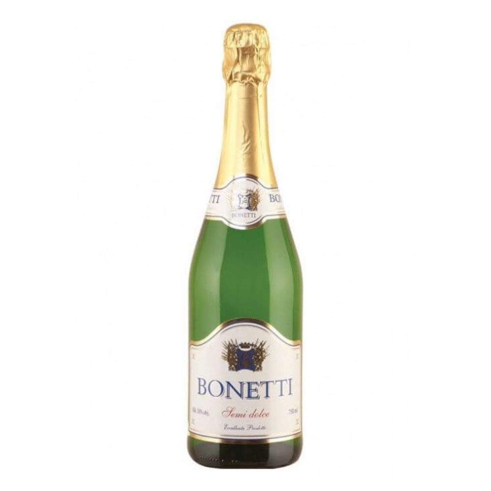 Wino Musujące Bonetti Wino Musujące Białe Półsłodkie 750 ml