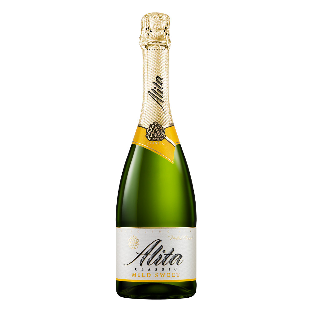 Wino Musujące Alita Classic Mild Sweet 11% białe słodkie 750 ml