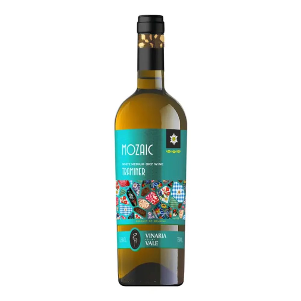 Wino Mozaic Traminer 13,5% białe wytrawne 750 ml