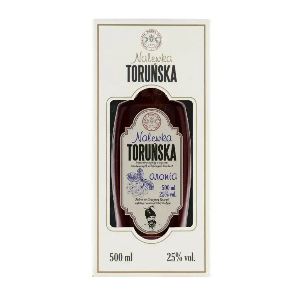 Nalewka Toruńska Aronia  25% 500 ml + kartonik
