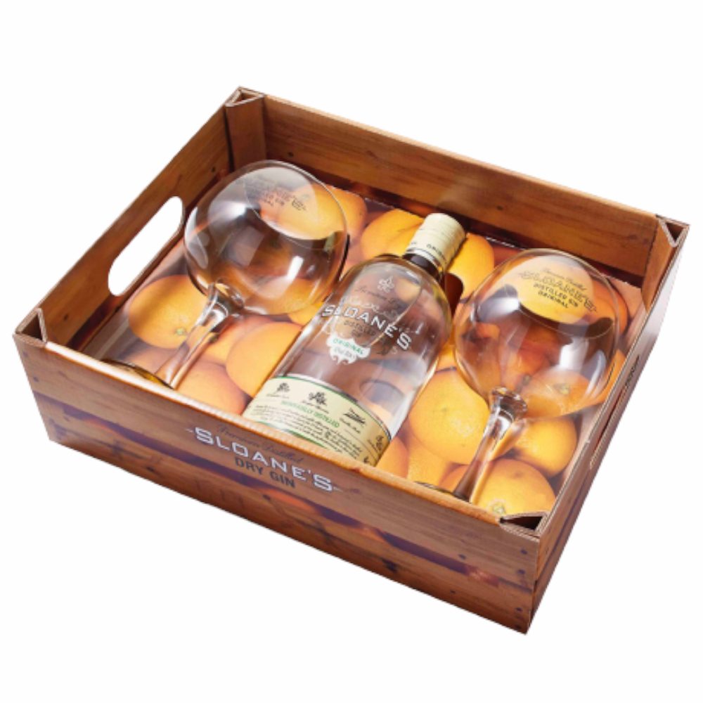 Gin Sloane's + 2 kieliszki 40% 700 ml