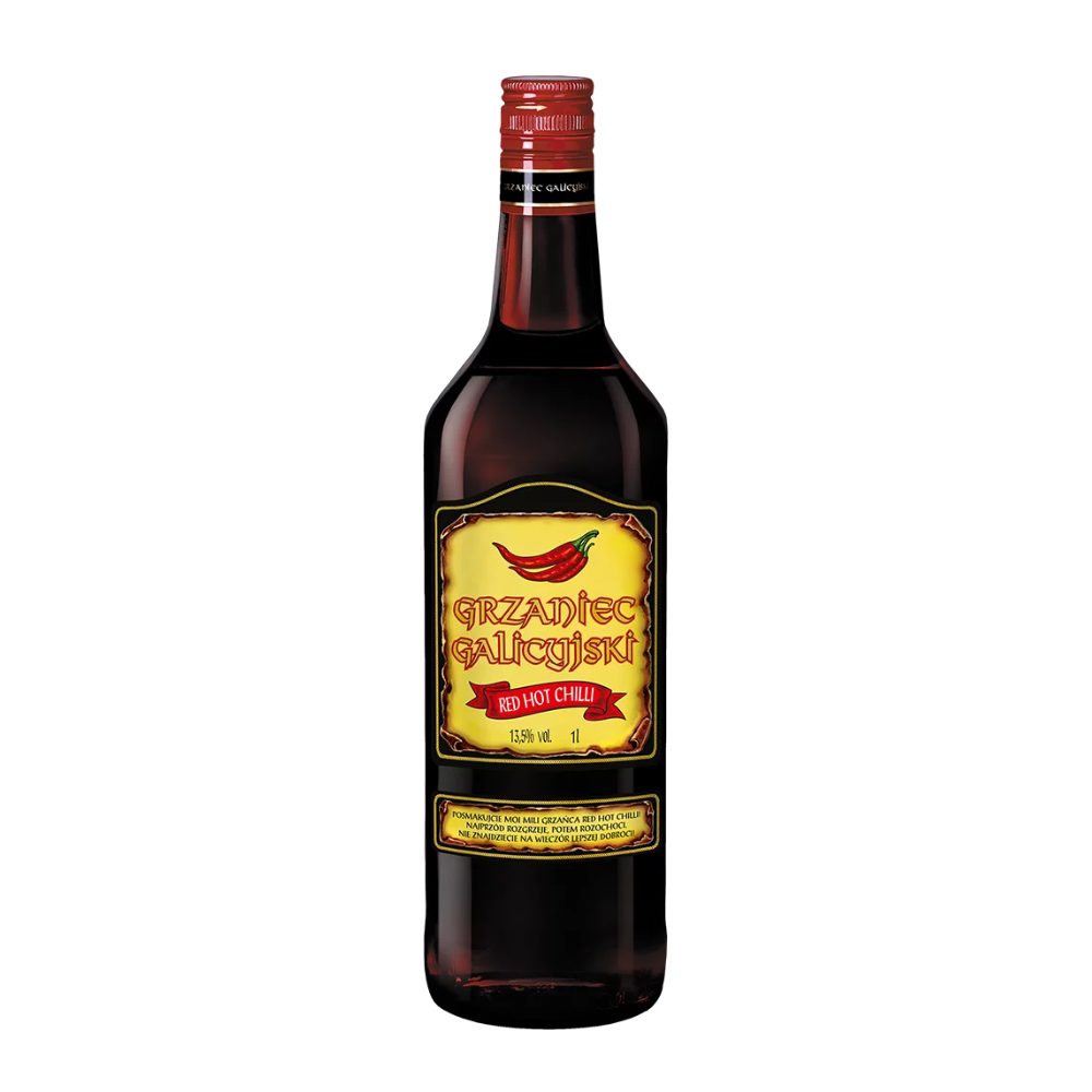 Wino Grzaniec Galicyjski Red Hot Chilli 13,5% czerwone słodkie 1000 ml