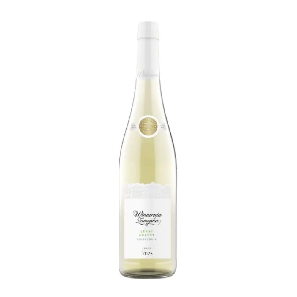 Wino Winiarnia Zamojska Lekki Agrest 3,5% białe półsłodkie 750 ml
